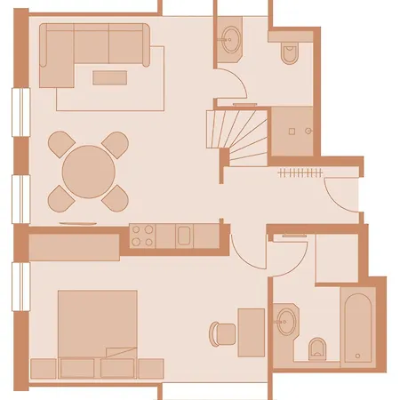 Groot's Hüs – Wohnung 3  Dünensand カイトゥム